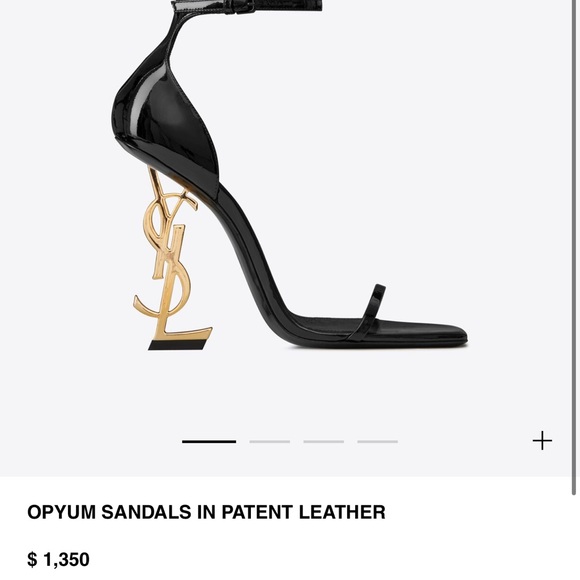YSL OPYUM SANDALS IN PATENT LEATHER - Picture 10 of 10